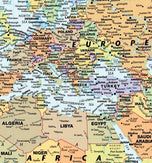 Classic World Wall Map with Flags by Globe Turner