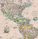 World Antique-Look Wall Map by Kappa Map Group