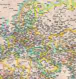 World Antique-Look Wall Map by Kappa Map Group