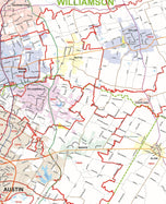 Greater Austin Area Major Arterial Wall Map by True North Publishing