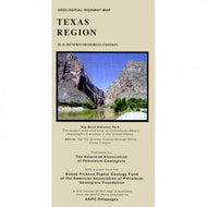 Geological Highway Map of Texas