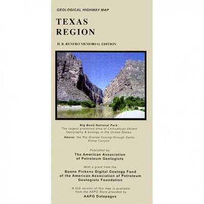 Geological Highway Map of Texas