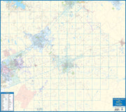 Guadalupe County Wall Map by Mapsco