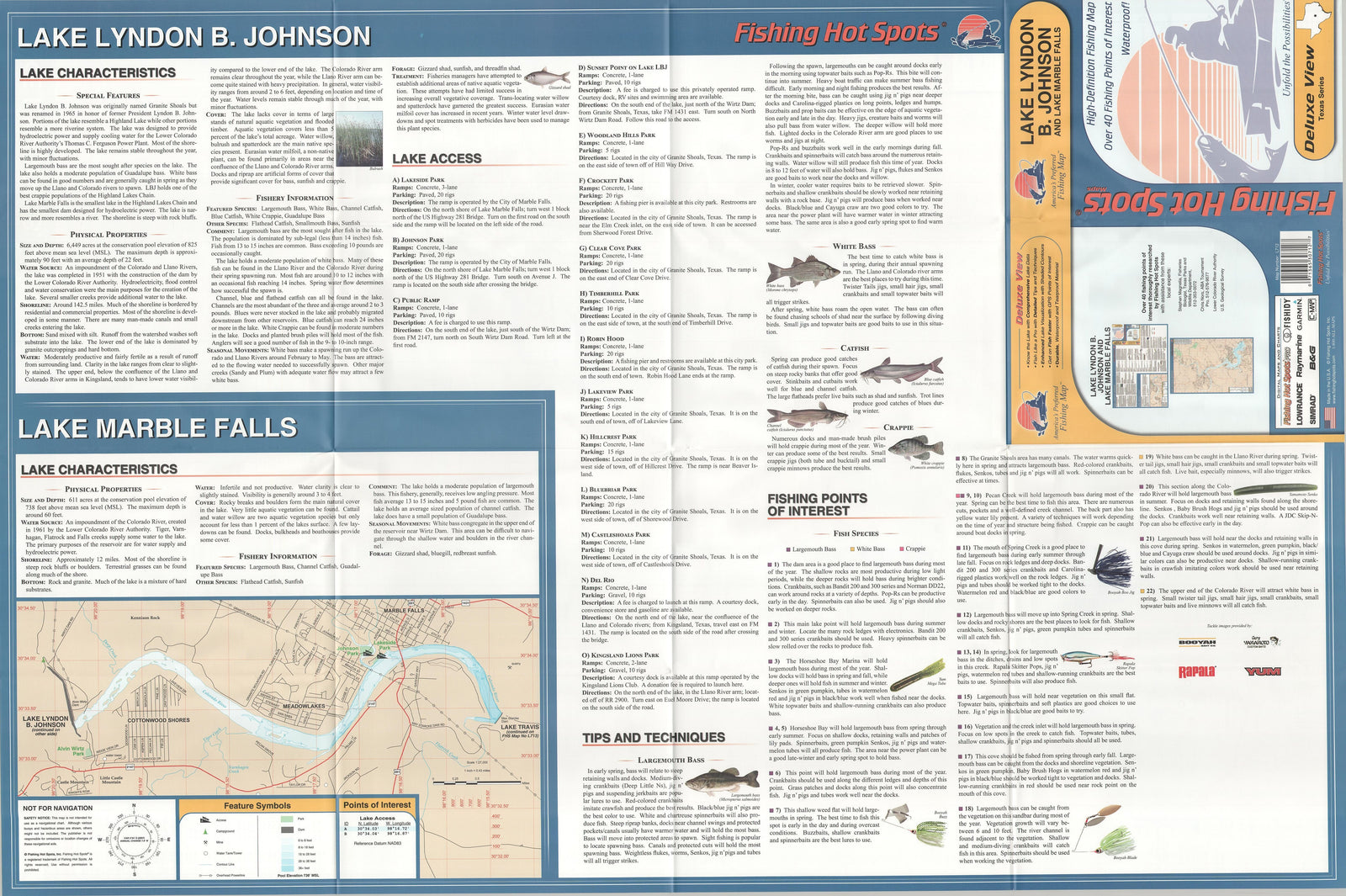 Lakes Lyndon B. Johnnson & Marble Falls by Fishing Hot Spots
