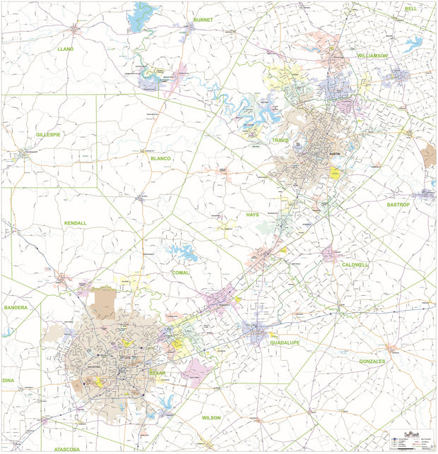 Map 78205 Austin Wall Maps – Tagged