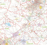 Greater Austin & San Antonio Metro Area Major Arterial Wall Map by True North Publishing
