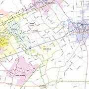 Greater San Antonio Area Major Arterial Wall Map by True North Publishing