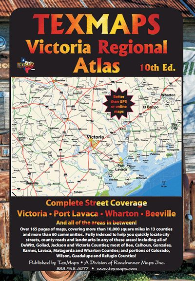 Victoria Regional Atlas by Texmaps, 10th Ed. 2017
